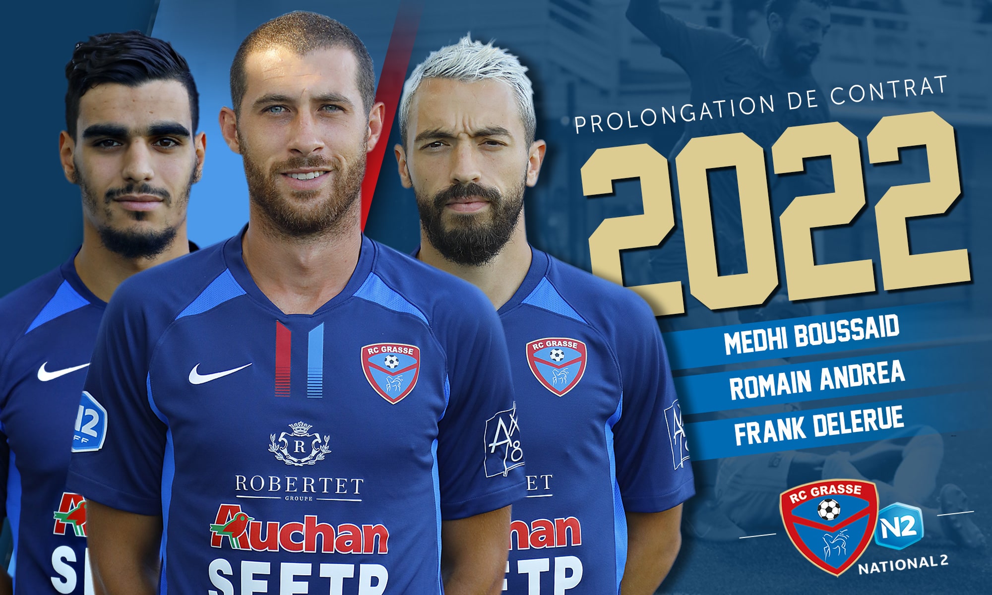 N2 : Mehdi Boussaïd, Romain Andrea et Frank Delerue prolongent avec le Racing