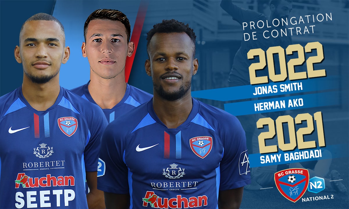 N2 : Samy Baghdadi, Jonas Smith et Herman Ako prolongent avec le Racing