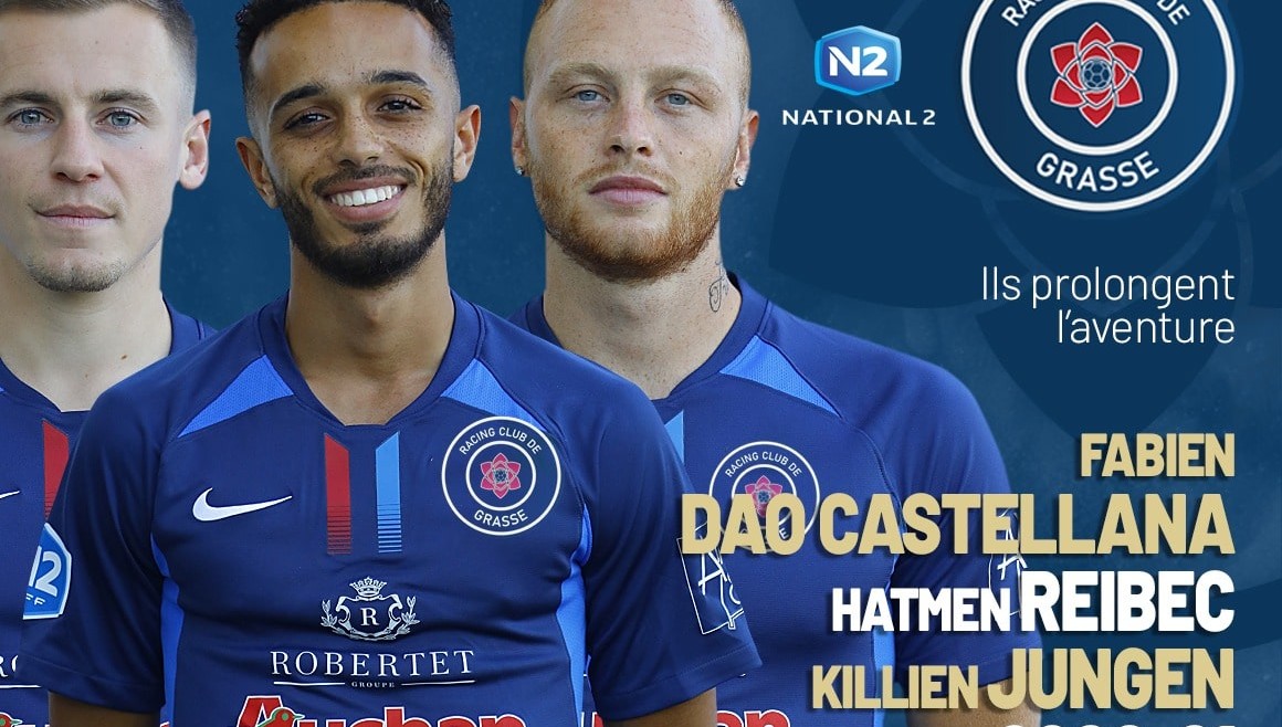 N2 : Fabien Dao Castellana, Hatmen Reibec et Killien Jungen prolongent avec le RC Grasse