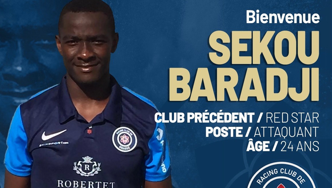 Sekou Baradji (Red Star) signe au RC Grasse