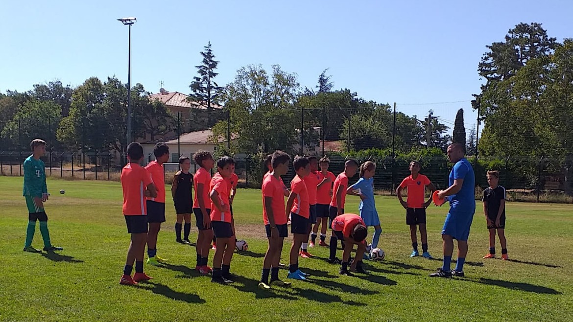 Nos U13 de retour à l’entraînement à Saint-Vallier-de-Thiey