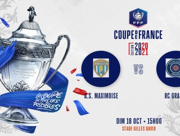 Coupe de France (5e tour) : Le RC Grasse affrontera l’AS Maximoise