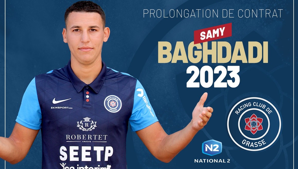 Samy Baghdadi prolonge son contrat avec le RC Grasse