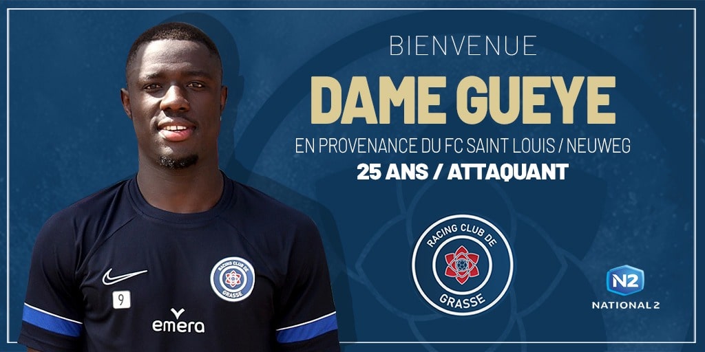 Dame Gueye arrive au RC Grasse