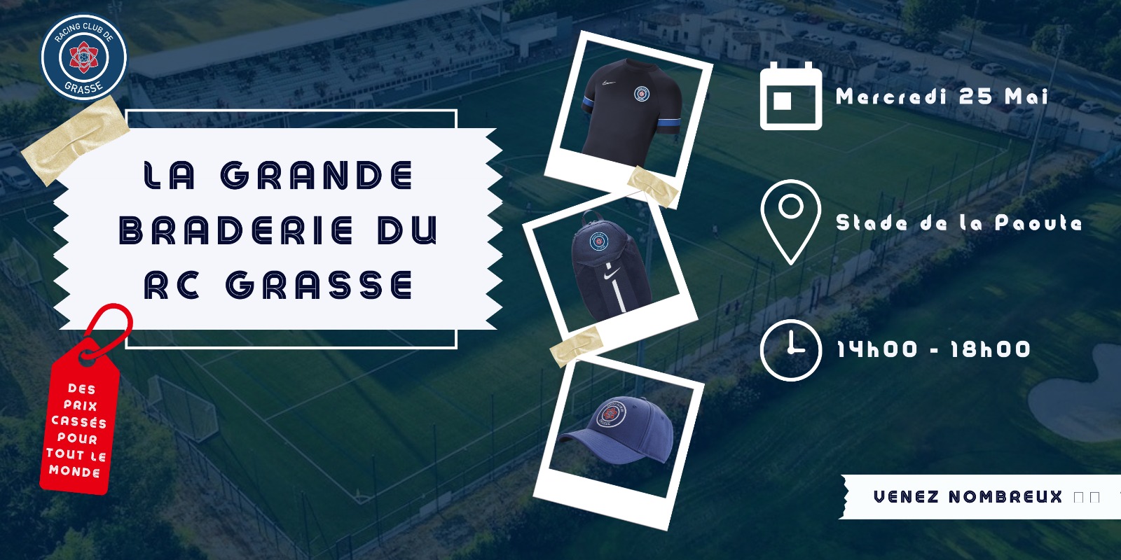 Le RC Grasse organise sa grande braderie