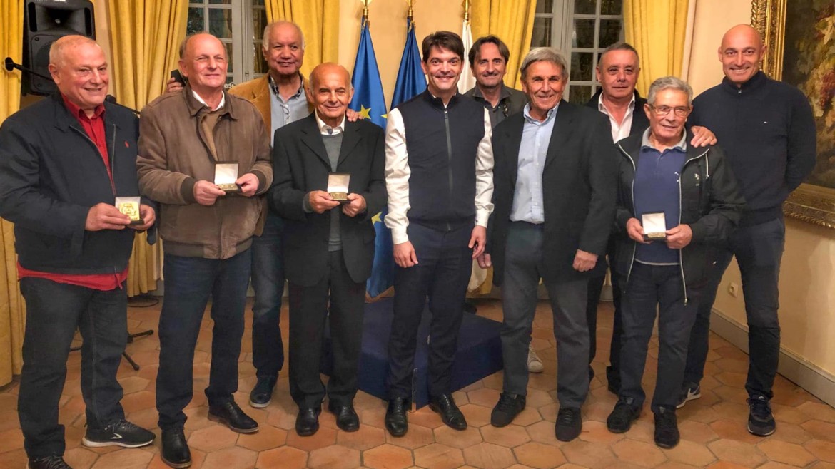 Six dirigeants historiques du RC Pays de Grasse honorés
