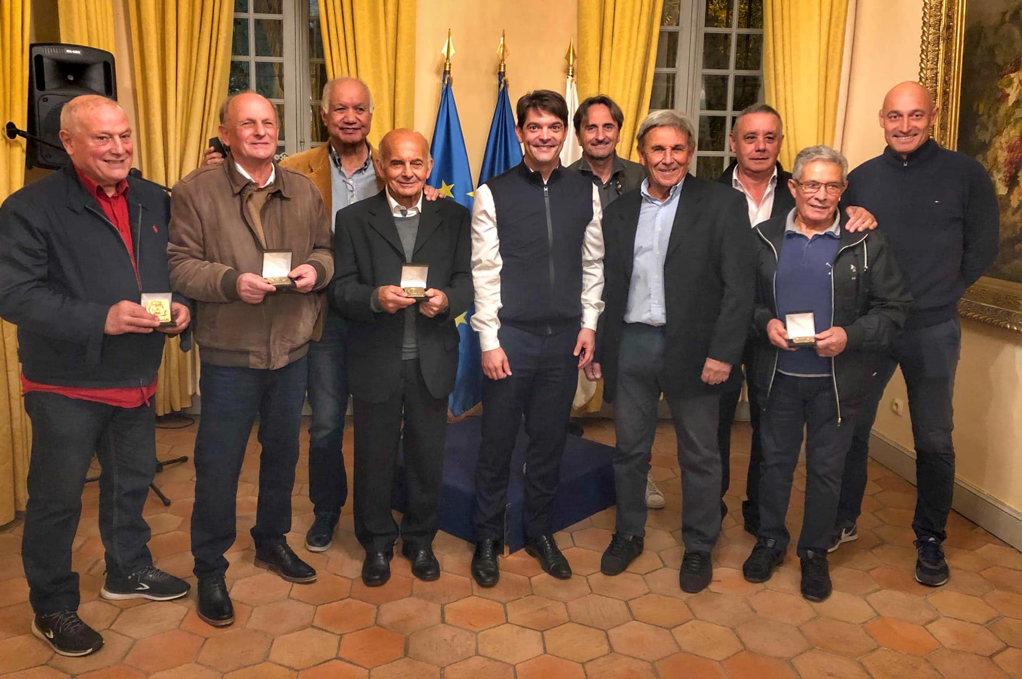 Six dirigeants historiques du RC Pays de Grasse honorés